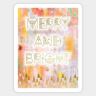Merry and bright xmas Sticker